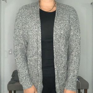 Express Long Sleeve Gray Open Front Sweater- Size Small